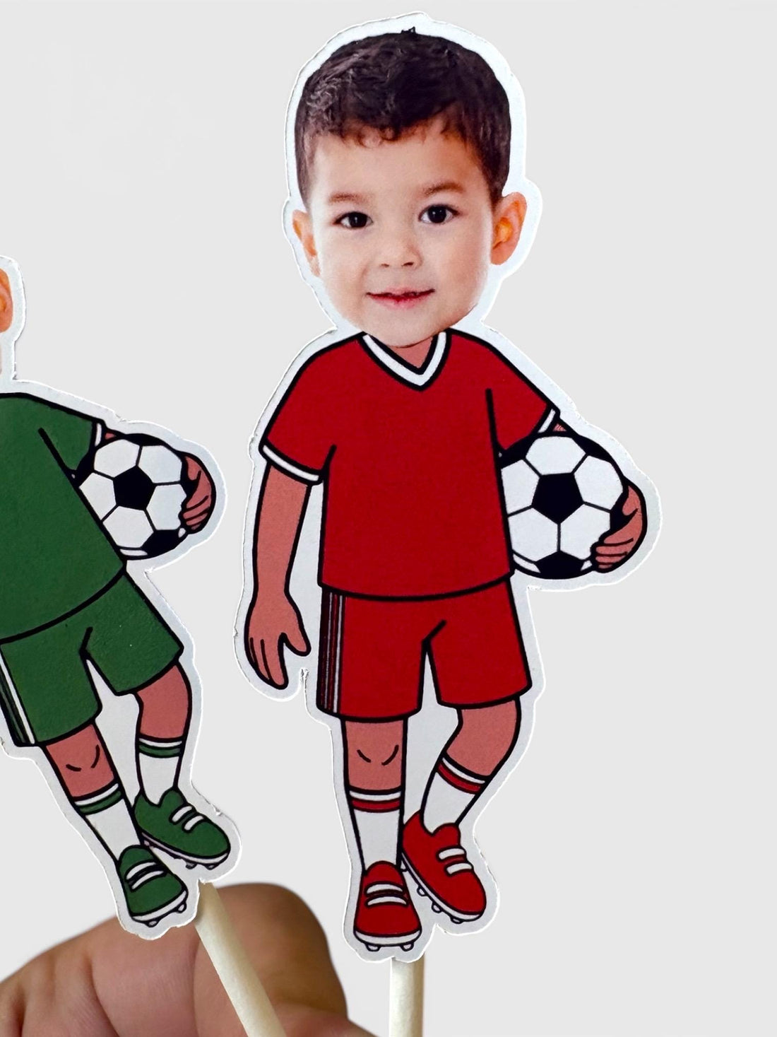 Soccer Themed Face Cupcake Toppers for Birthdays, Bachelor Parties, Baby Showers and More