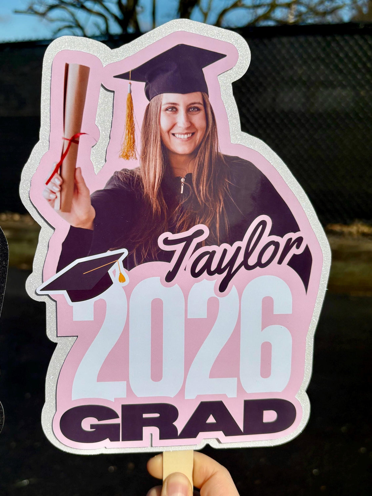 Personalized Graduation Photo Fan – Custom Grad Keepsake Décor