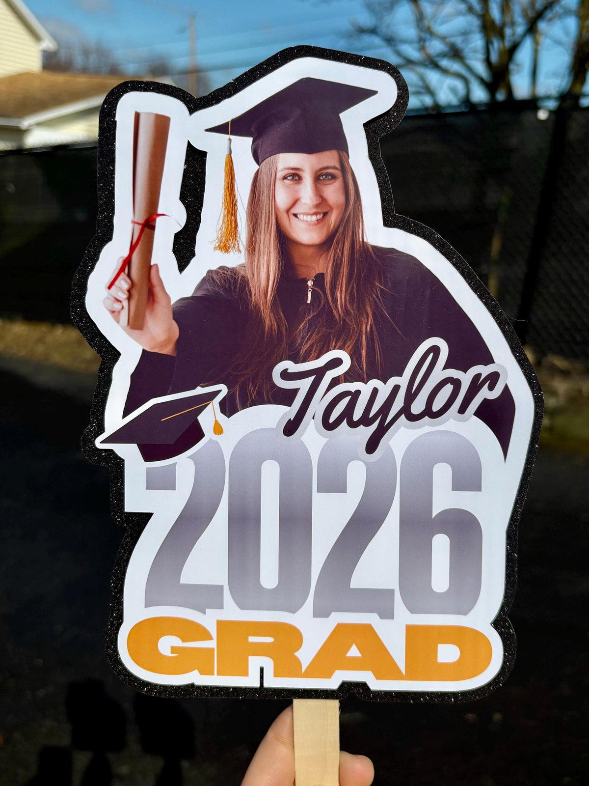 Personalized Graduation Photo Fan – Custom Grad Keepsake Décor