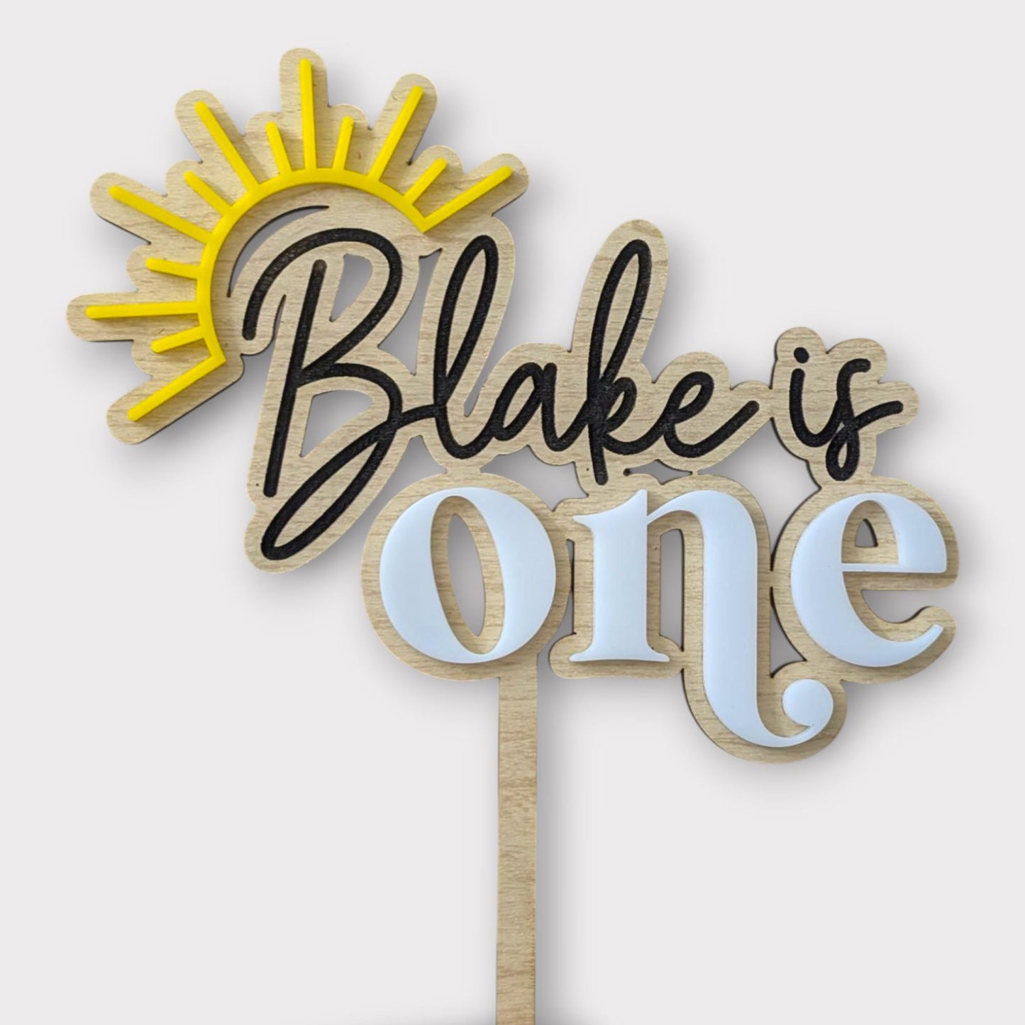 First Trip Around the Sun Cake Topper: Personalized First Birthday Decor