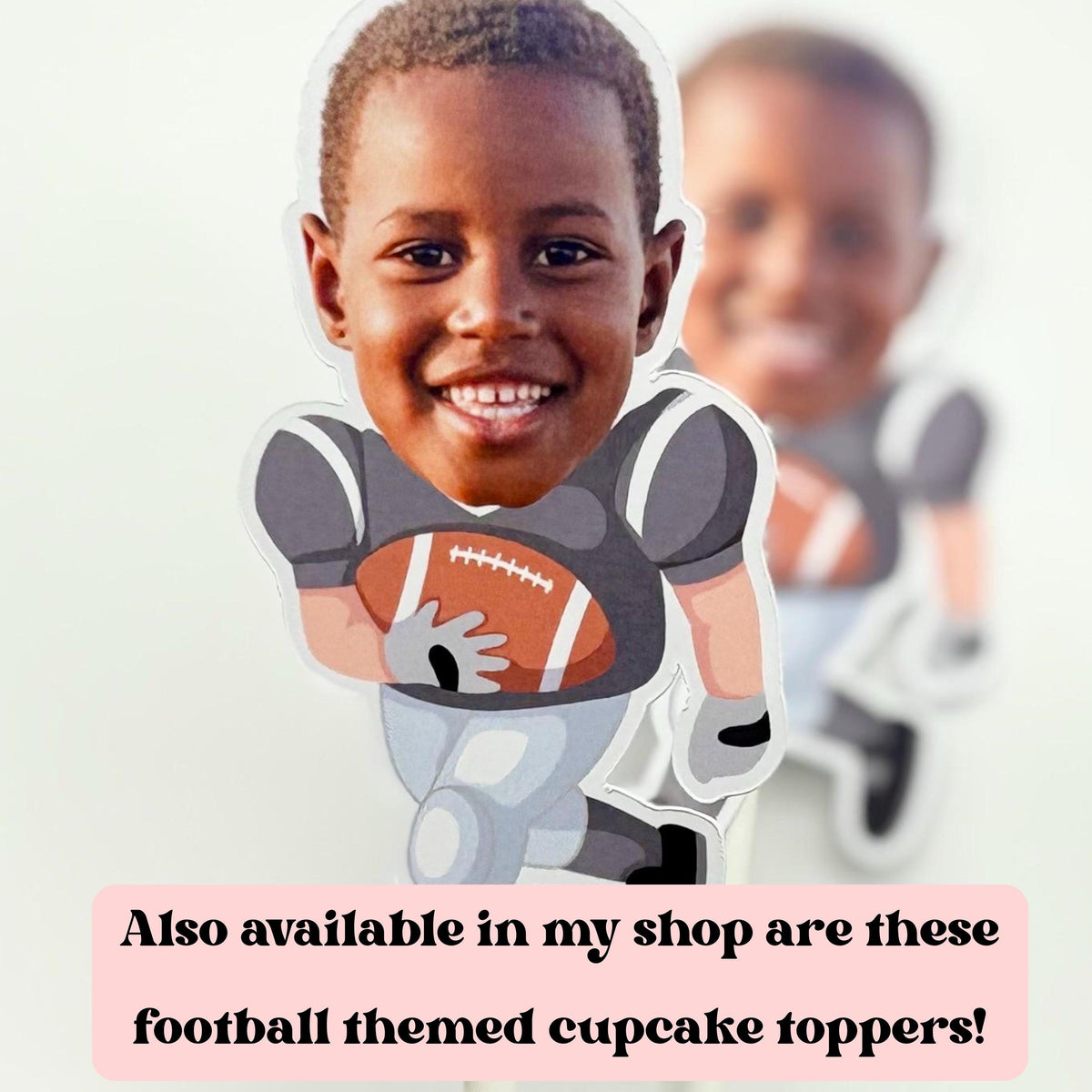 Personalized Football Cake Topper: First Down Birthday, Sports Decor
