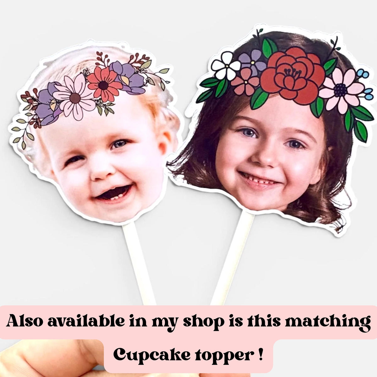 Wildflower Cake Topper-Floral Birthday Theme Cake Topper