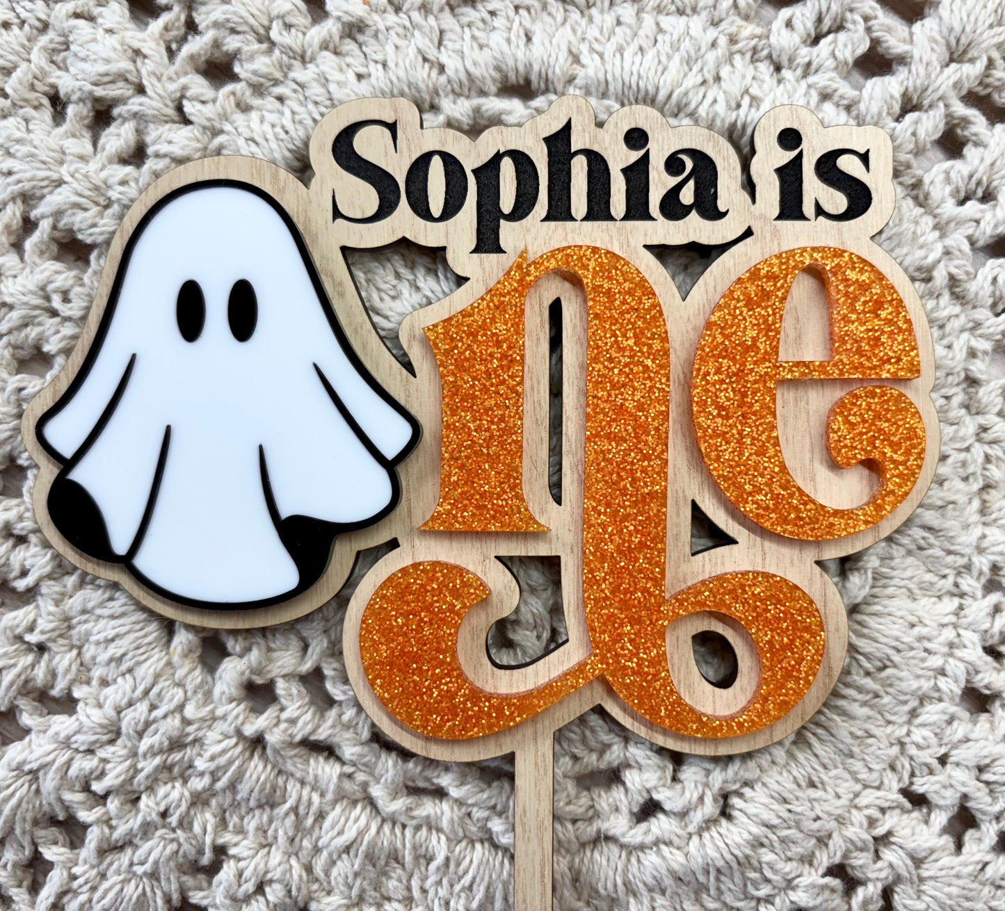 Spooky One, Halloween Cake Topper: Personalized First Birthday Decor