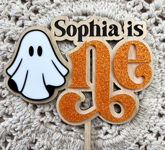Spooky One, Halloween Cake Topper: Personalized First Birthday Decor