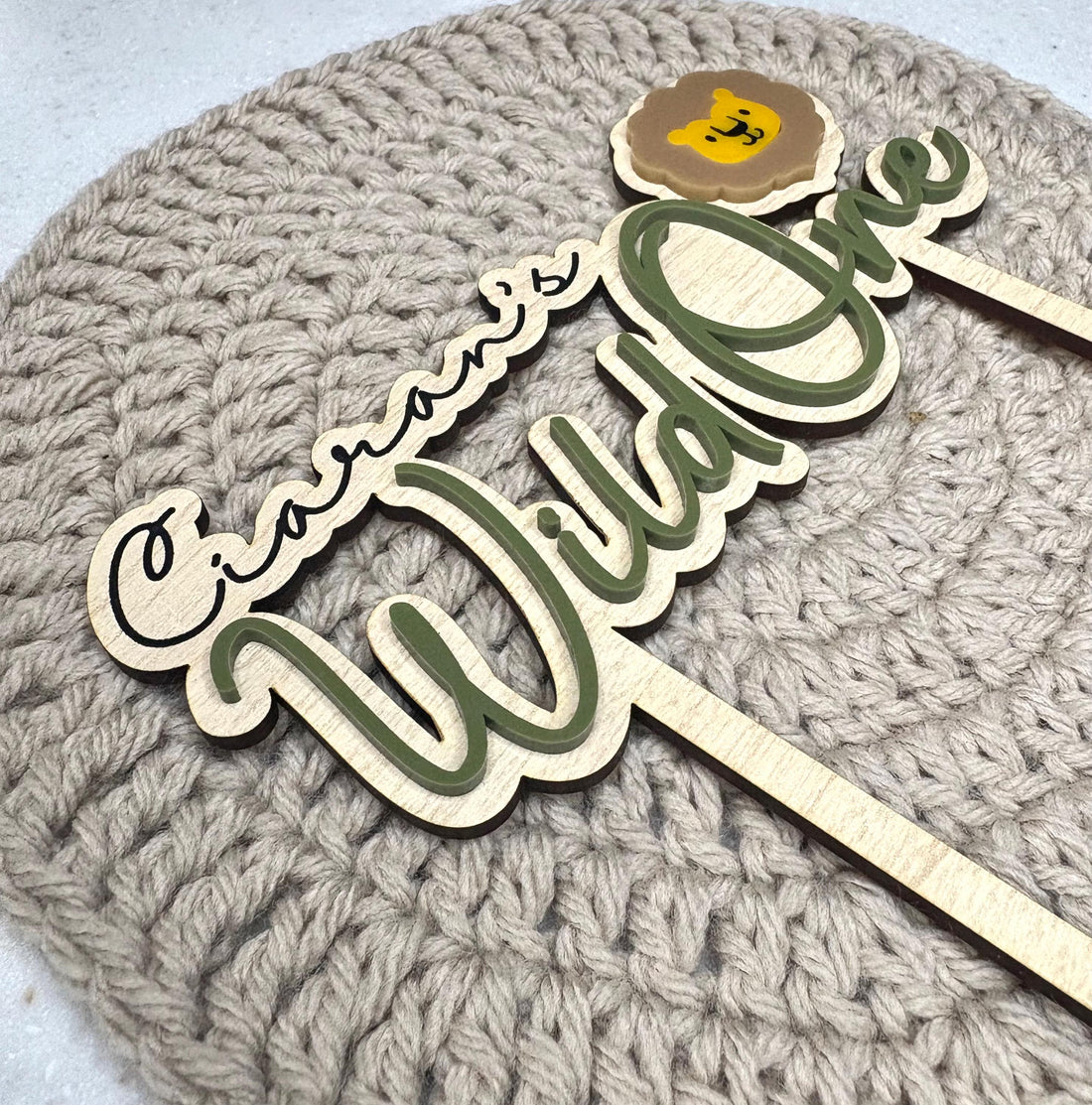 Personalized Wild One Cake Topper: First Birthday Decor