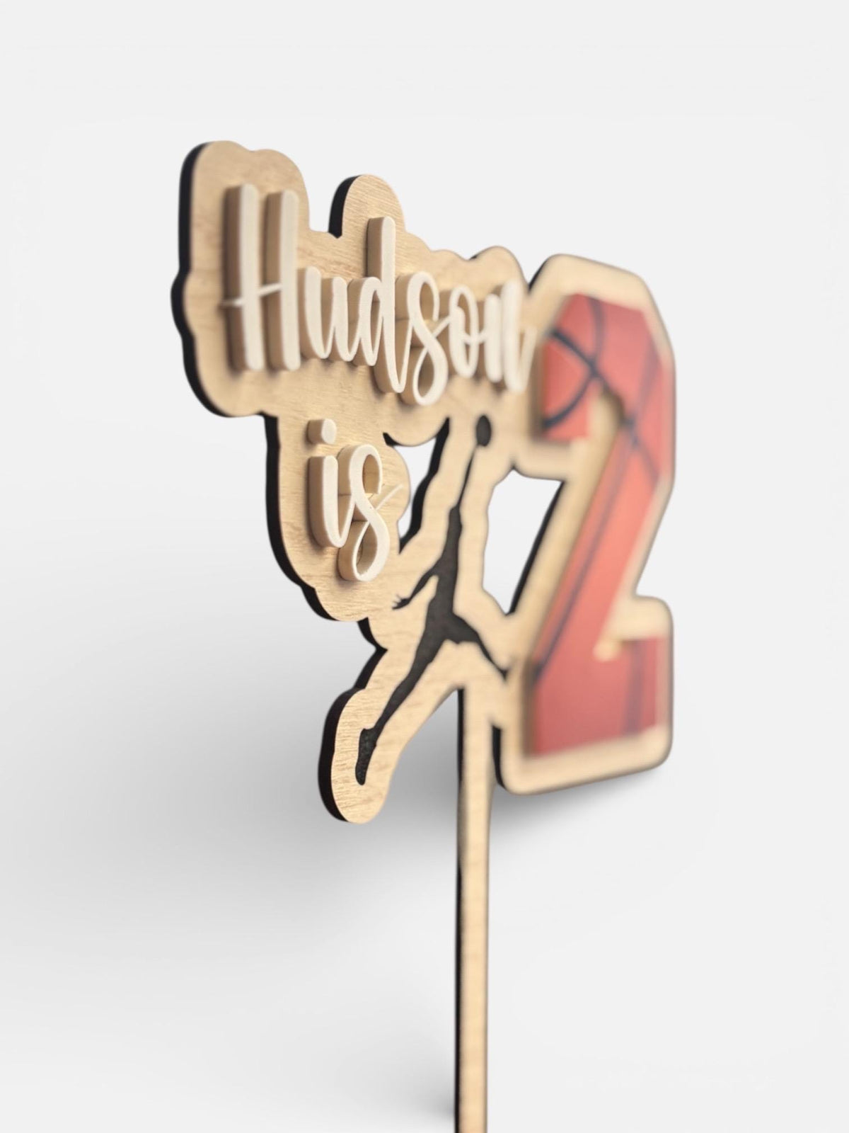 Basketball Cake Topper: Personalized Birthday Decor
