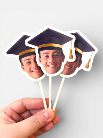 Custom Graduation Cupcake Toppers for Class of 2026