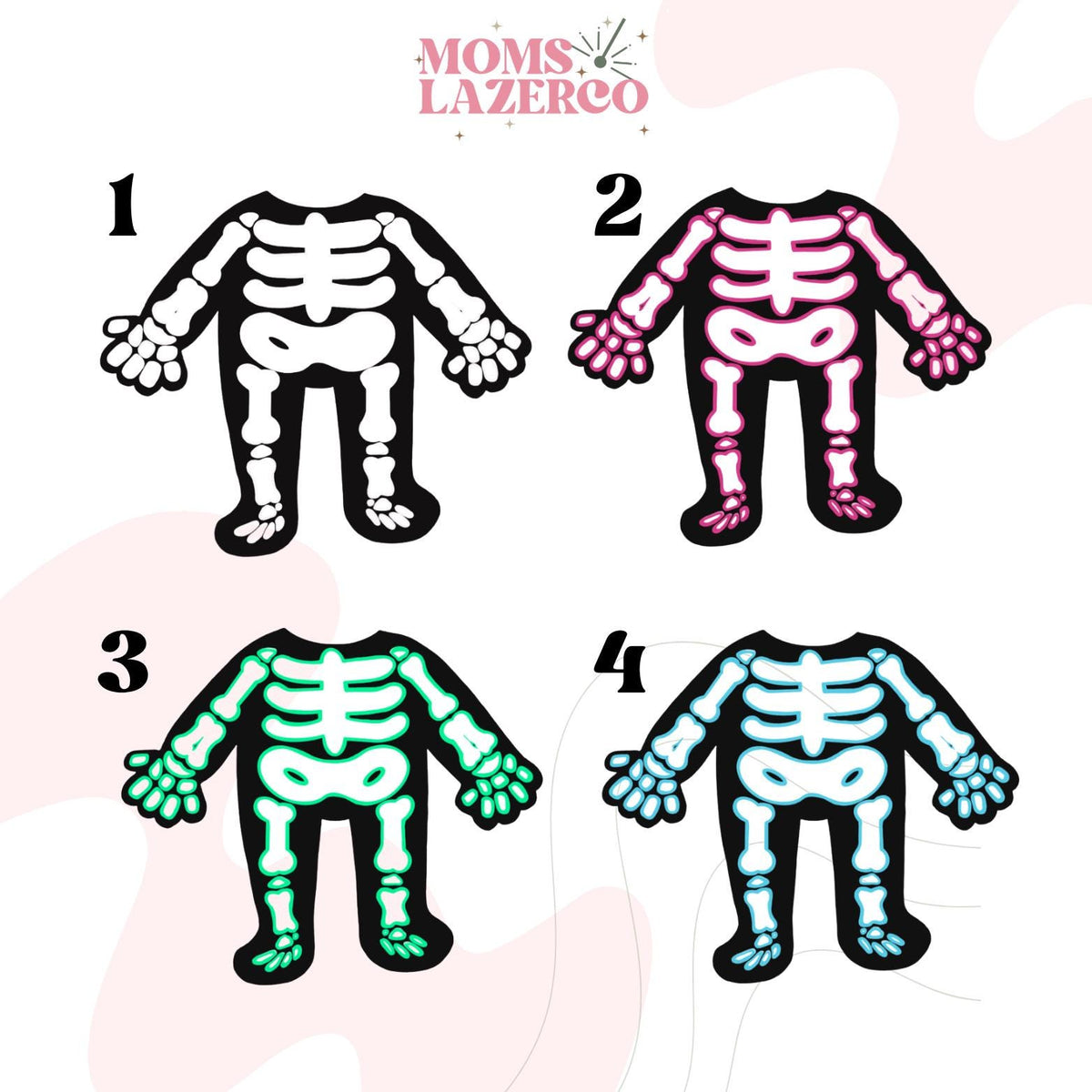 Halloween Skeleton Face Cupcake Toppers for Birthdays, Bridal Showers, Baby Showers and More
