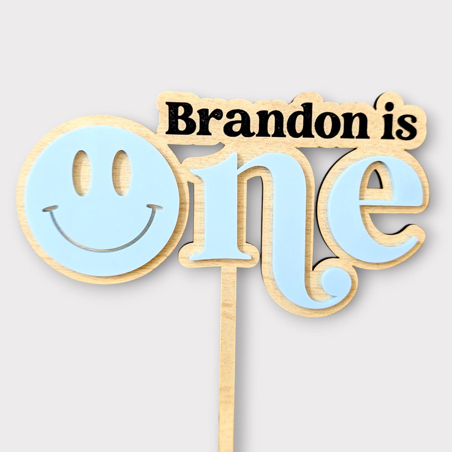 Personalized One Happy Dude Cake Topper: First Birthday Decor