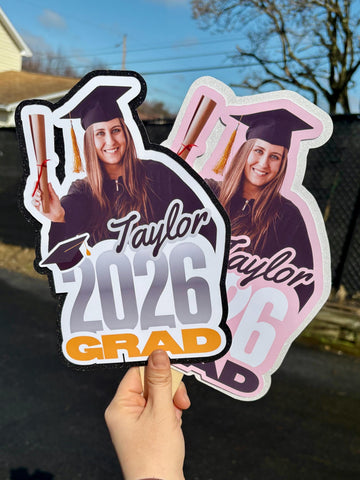 Personalized Graduation Photo Fan – Custom Grad Keepsake Décor
