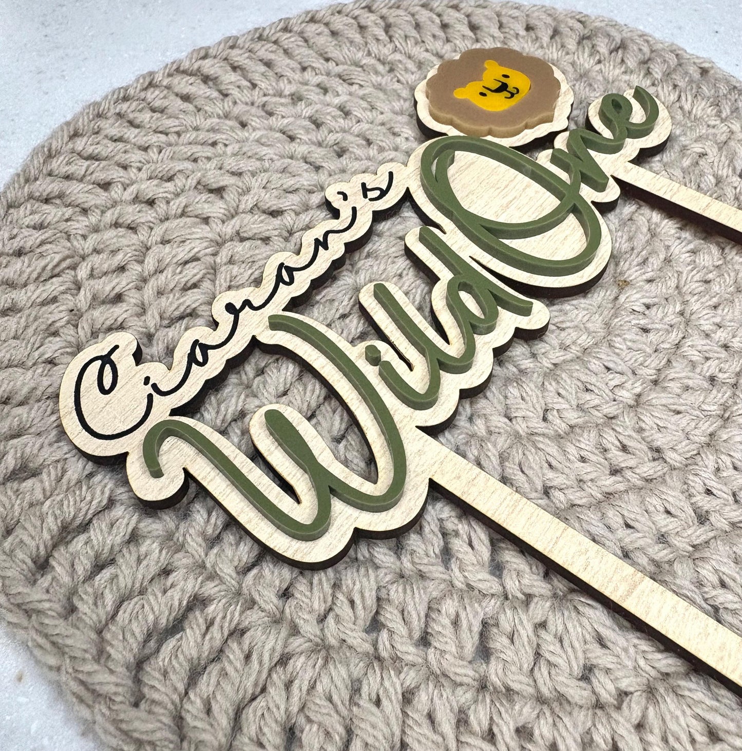 Personalized Wild One Cake Topper: First Birthday Decor