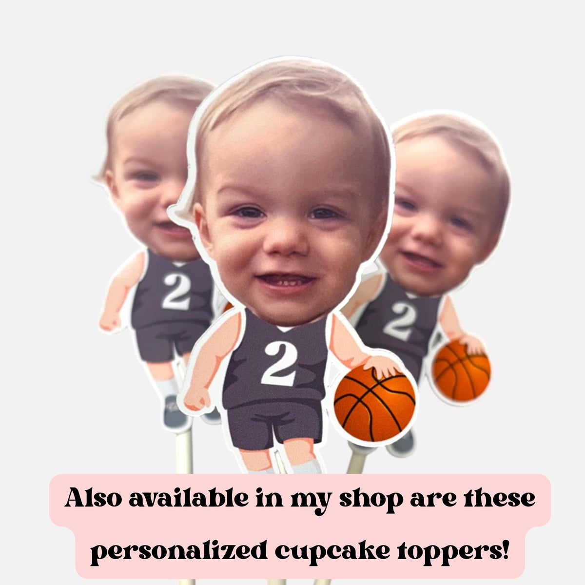Basketball Cake Topper: Personalized Birthday Decor