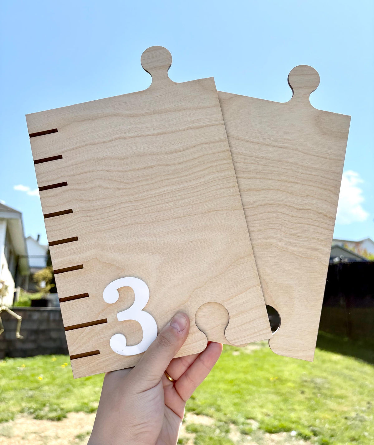Wildflower Growth Chart Ruler for Wall or Bedroom - Toddlers and Child Height Ruler