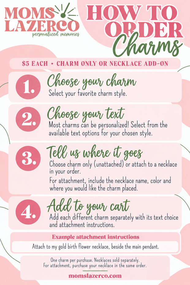 Charms | Individual & Necklace Add-Ons – MomslazerCO