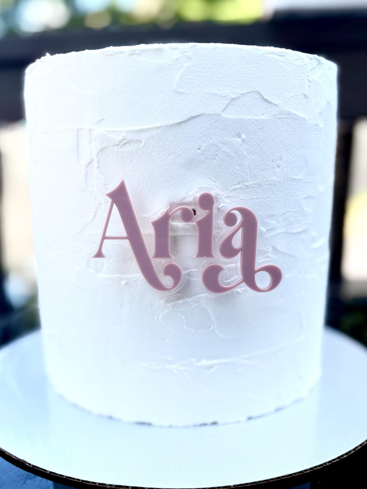 Retro Cake Charm: Birthday Arcylic Keepsake