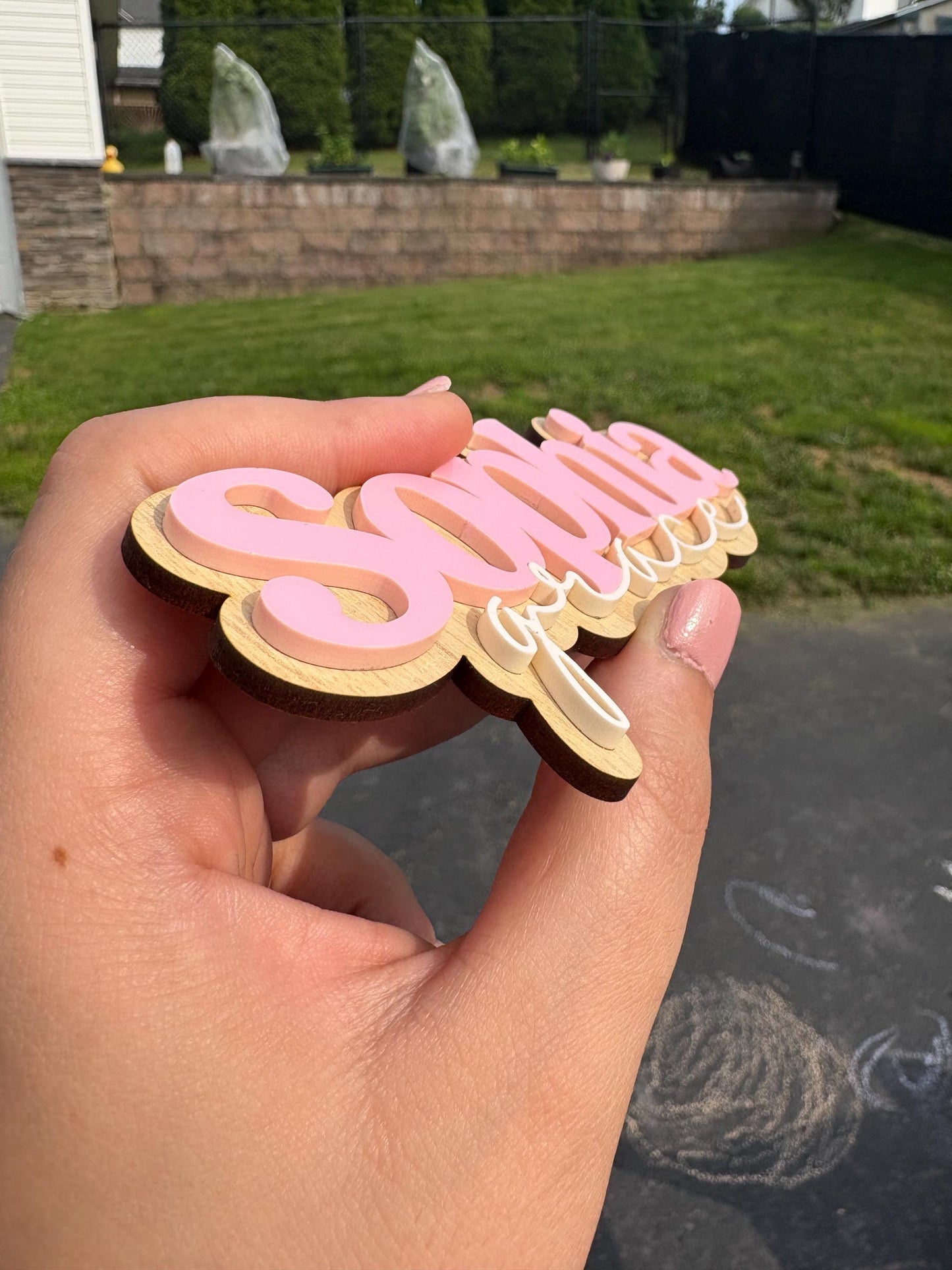 Personalized Baby Name Sign: Maple Wood Newborn Photo Prop