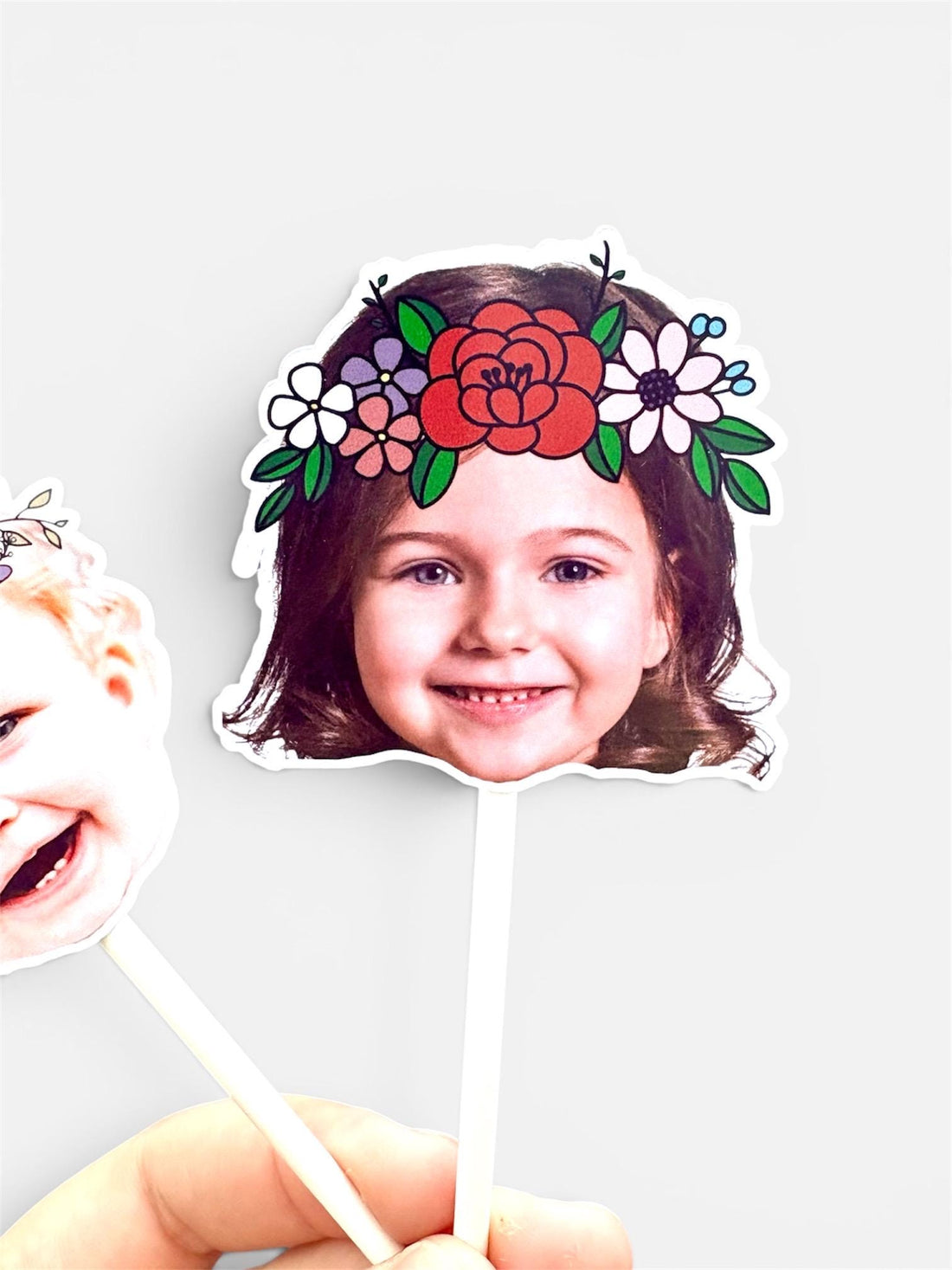 Personalized Wildflower Cupcake Toppers for Birthdays, Bridal Showers, and Special Occasions