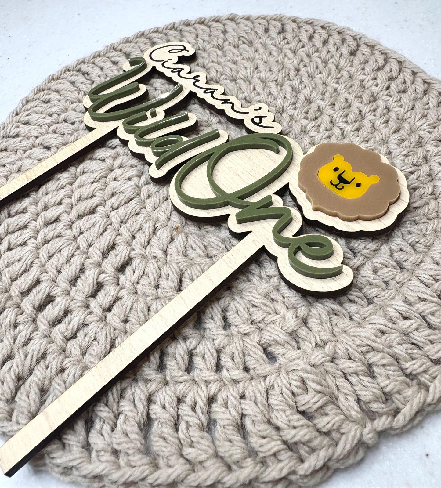 Personalized Wild One Cake Topper: First Birthday Decor