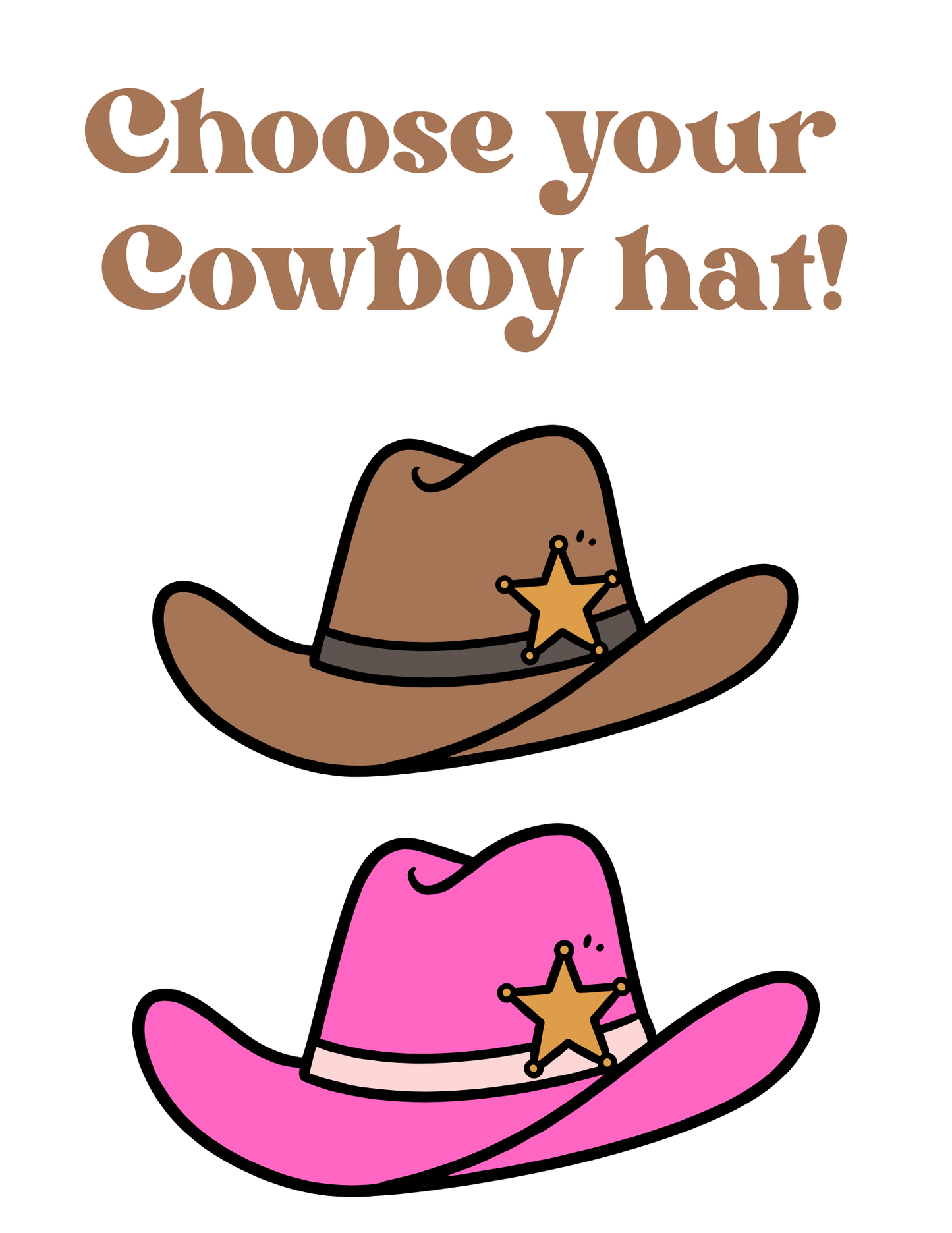Cowboy Themed Face Cupcake Toppers for Birthdays, Bridal Showers, Baby Showers and More