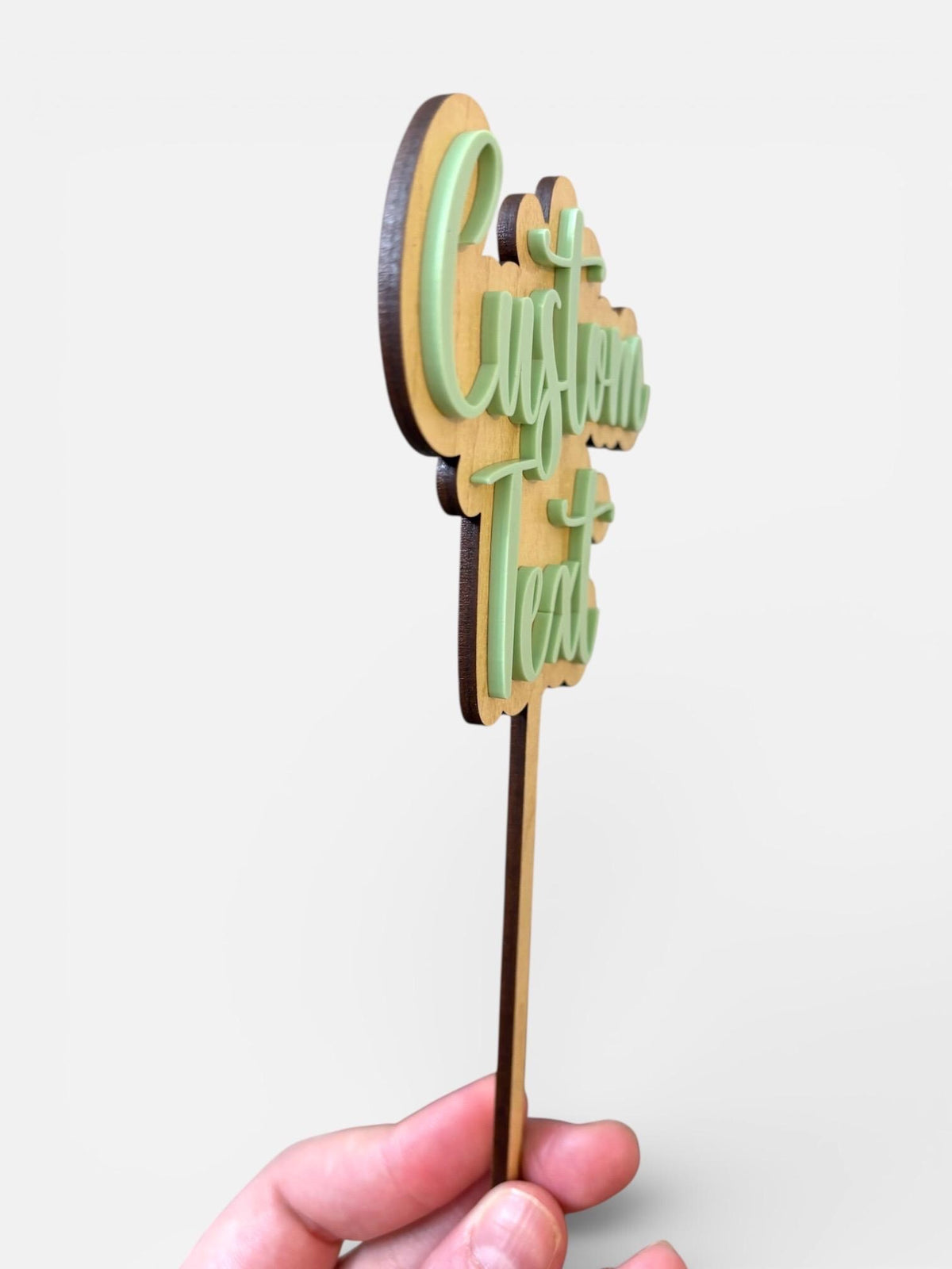 Custom Cake Topper: custom saying and color choice