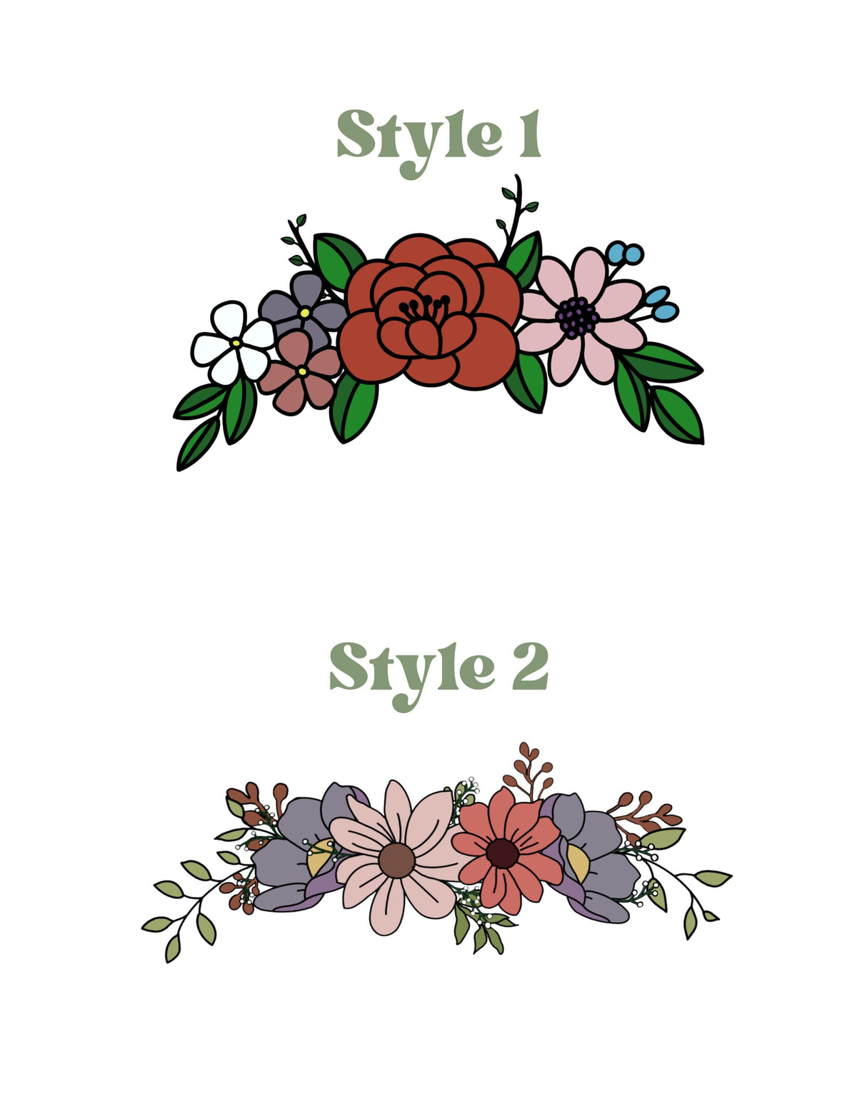 Personalized Wildflower Cupcake Toppers for Birthdays, Bridal Showers, and Special Occasions