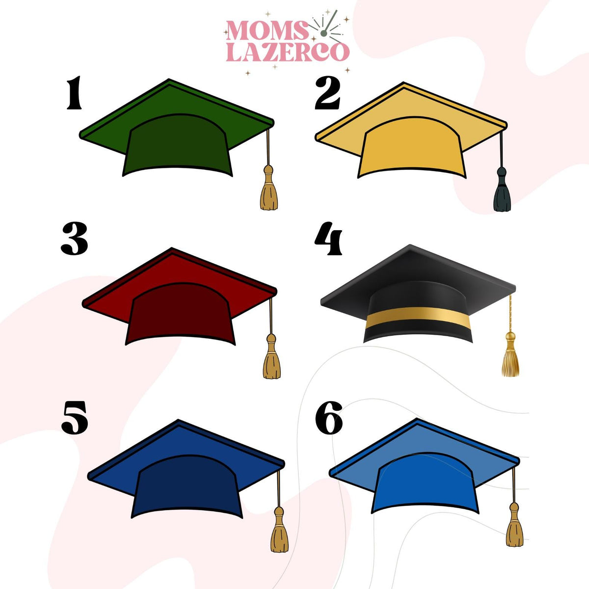 Custom Graduation Cupcake Toppers for Class of 2026