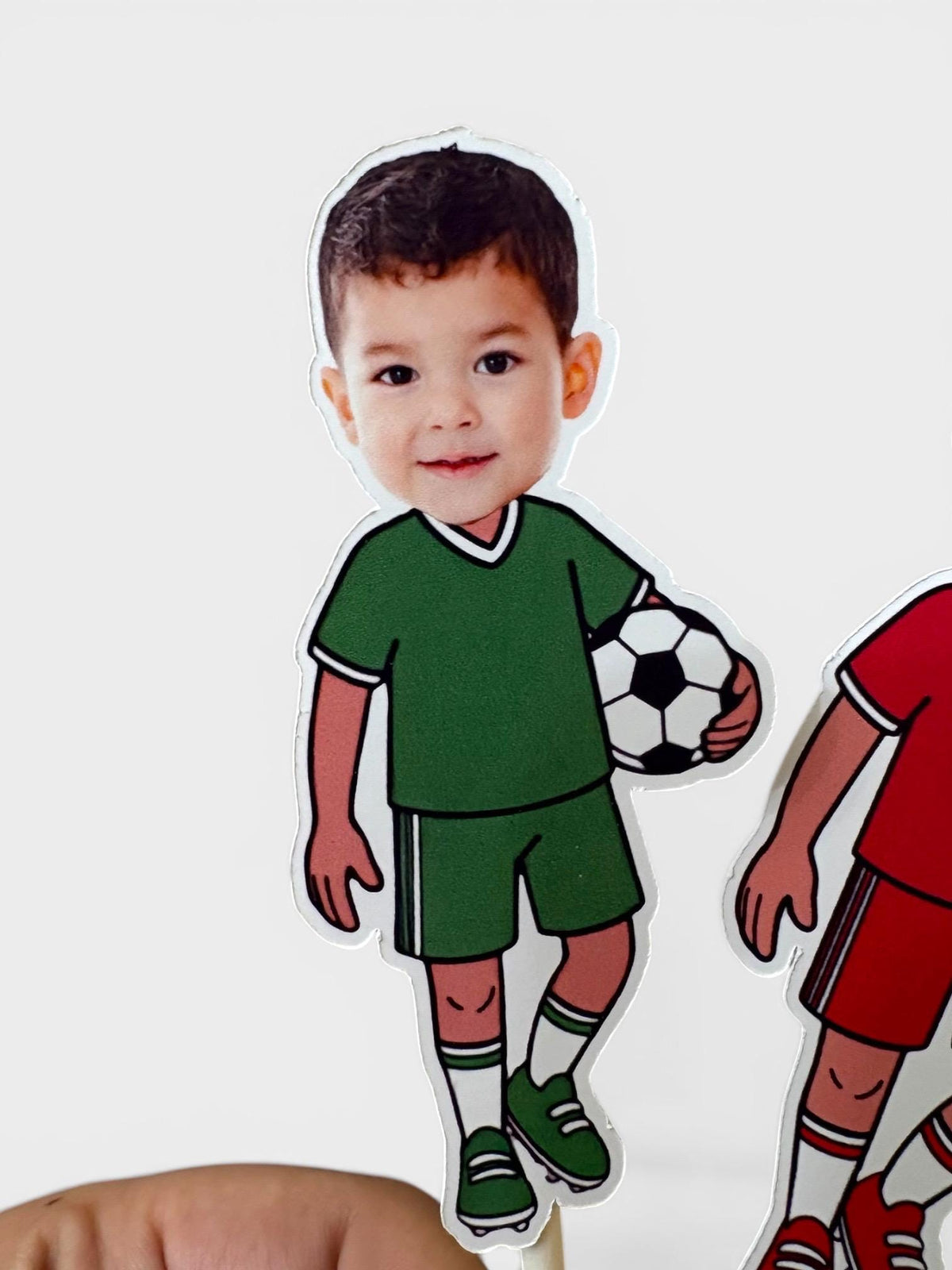 Soccer Themed Face Cupcake Toppers for Birthdays, Bachelor Parties, Baby Showers and More