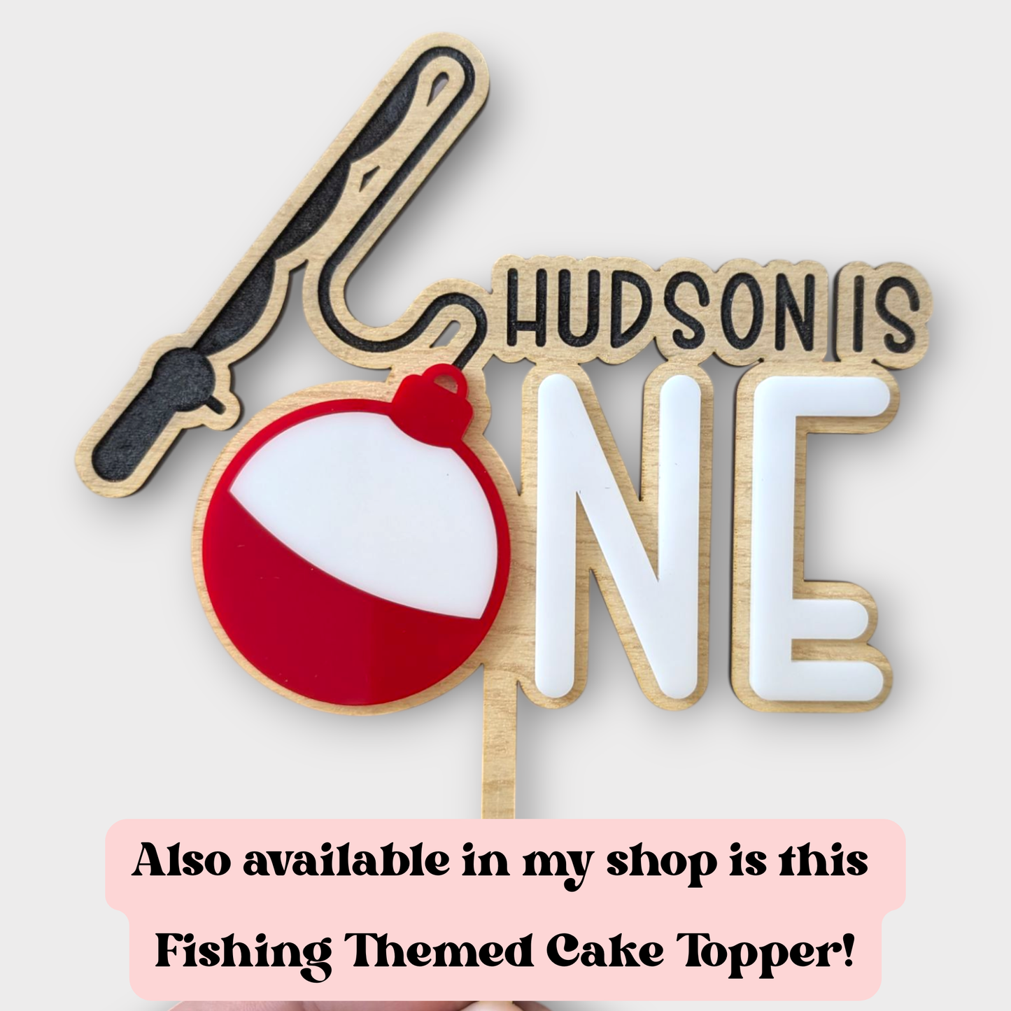 Fishing Themed Face Cupcake Toppers for Birthdays, Baby Showers and More