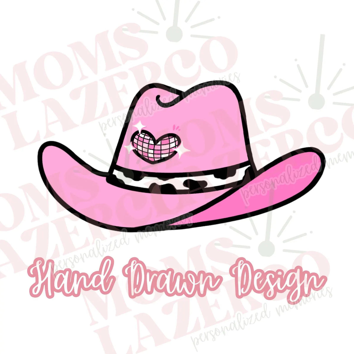Disco Rodeo Cupcake Toppers, Custom Child Face Cowboy Hat Birthday Party, Cowgirl Cake Decorations