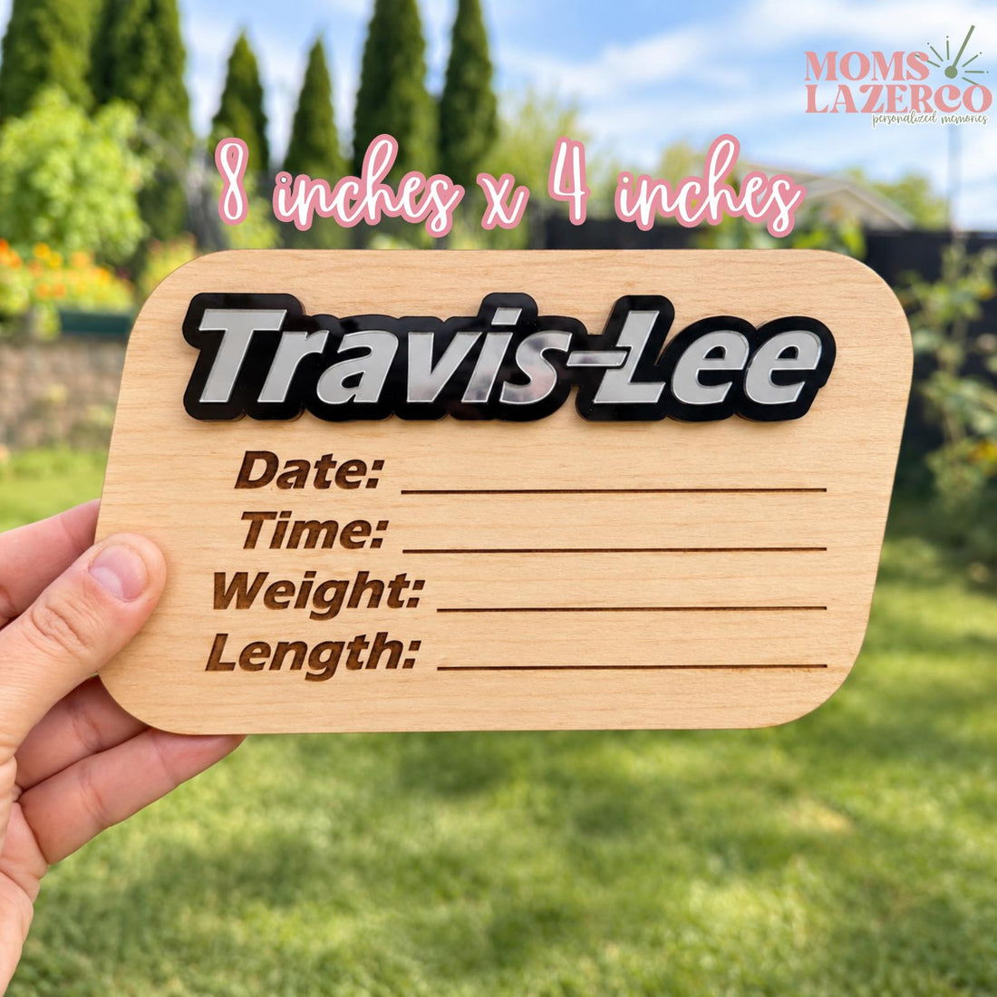 Personalized Little Mechanic Baby Name Sign, Tool Themed Hospital Stat Sign Keepsake