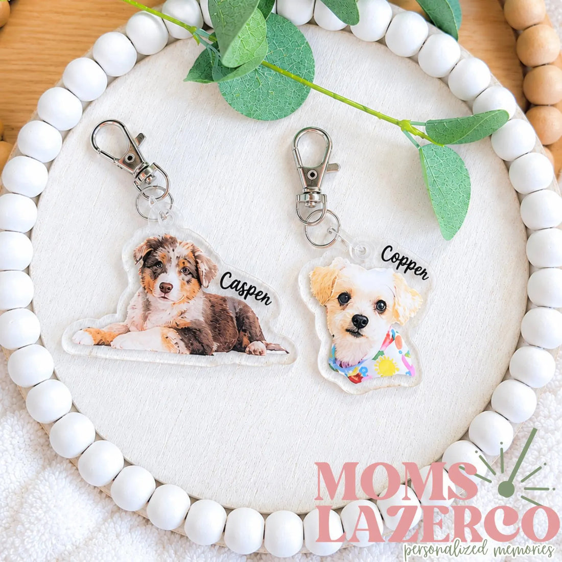 Pet Photo Keychain, Memorial Gift for Pet Parents